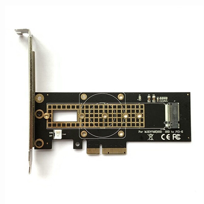 M.2 NVMe to Pcie 3.0 X4 Riser Card Pcie 3.0 Hard Drive Riser Card with 1Xfull Height Bezel 1Xhalf Height Bezel