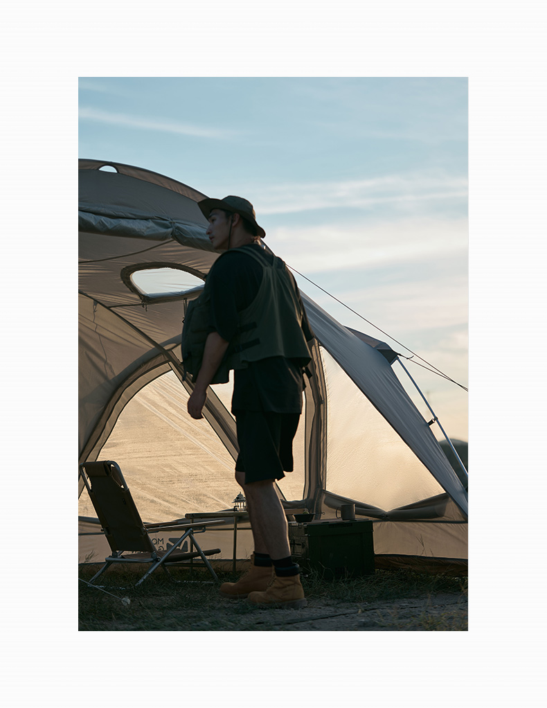 MOBI GARDEN Camping Tent 2-3 Person Waterproof Rainproof Windproof Portable Large Space 4 Season Backpacking Hiking · v40
