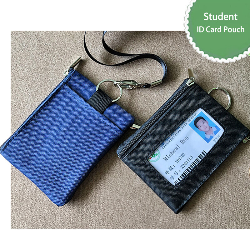 Material: Nylon Canvas Suitable for Card Specification: 54*85mm (Standard credit card size) Use: School Card, Bus Card, Access Card, ID Card Features: Stylish simplicity Quite durable, for prolonged use Perfect for you to protect your business card, work