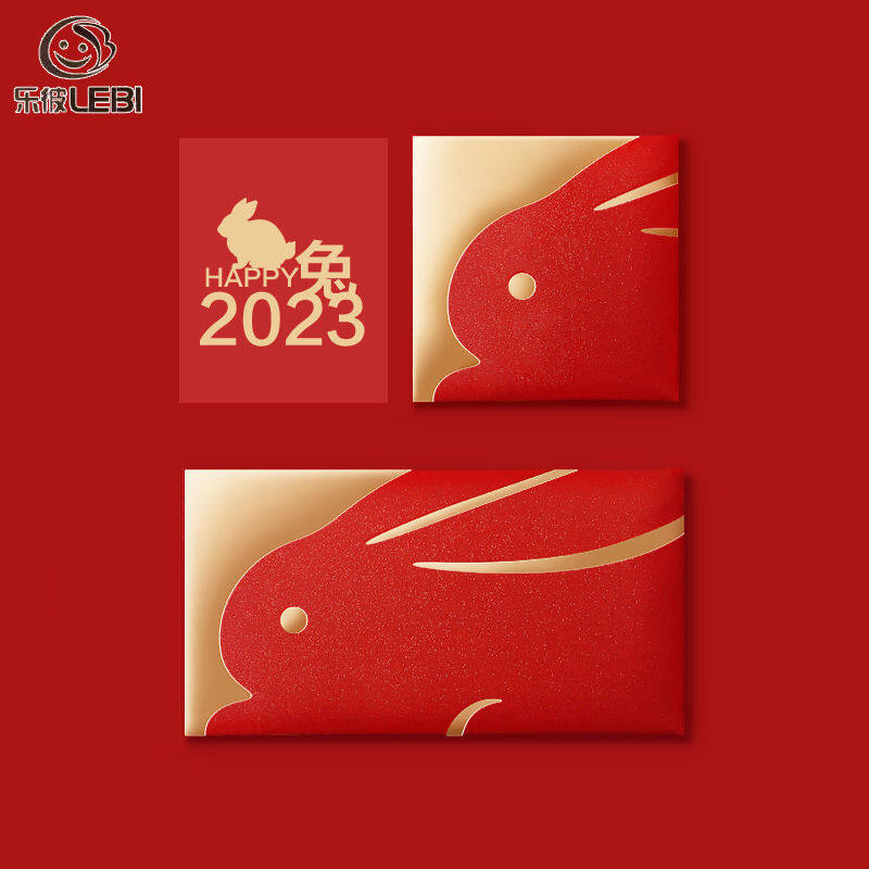 Lebi phong bì đỏ năm con thỏ 2023 phong bì đỏ dập nóng ngang phong bì đỏ năm mới