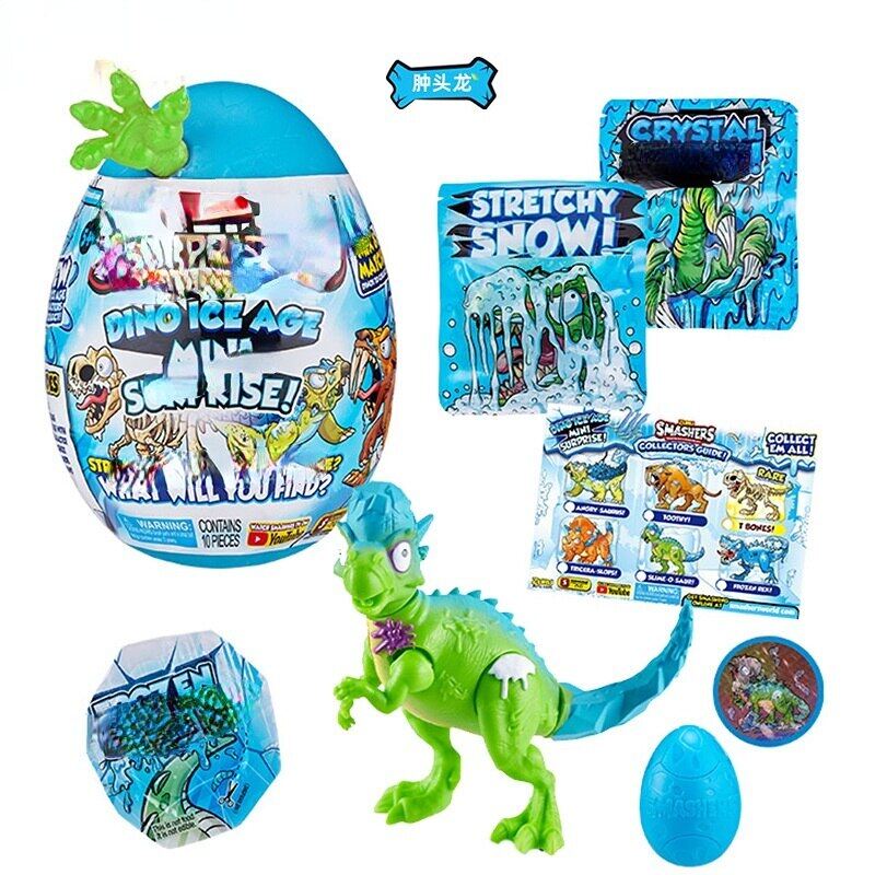Zuru smashers khủng long Kỷ Băng Hà bất ngờ trứng với hơn 25 bất ngờ bởi Raptor pterodactyl voi ma mút cầu vồng búp bê Kỳ Lân quà tặng đồ chơi bé trai