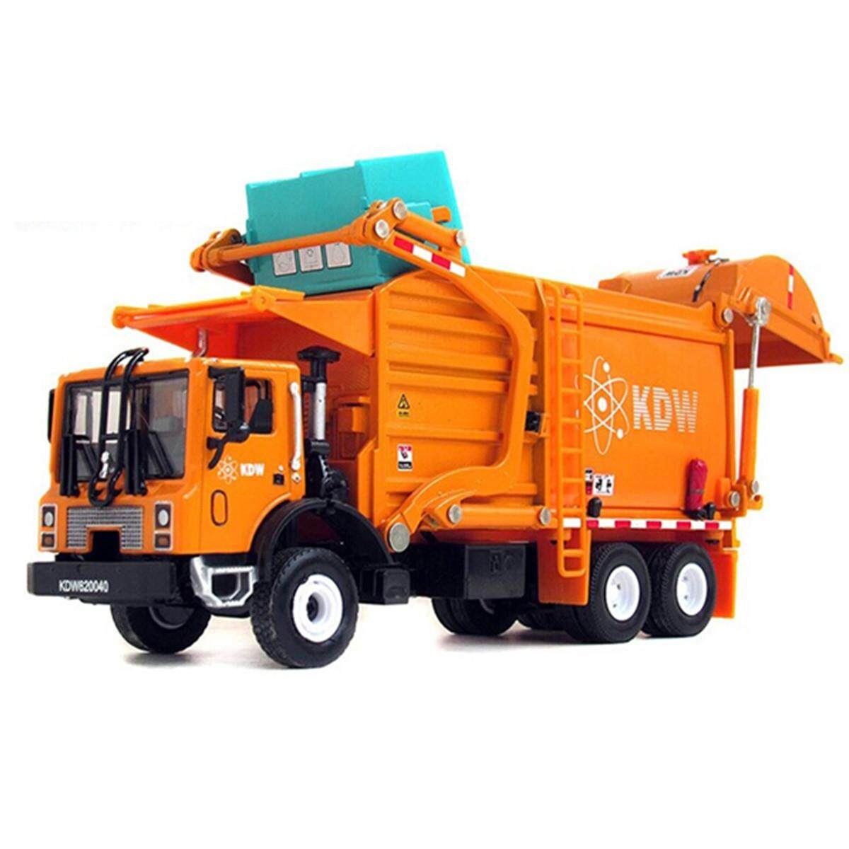 Generic 1/24 Garbage Truck Model Metal Diecast Recycling Clean Garbage