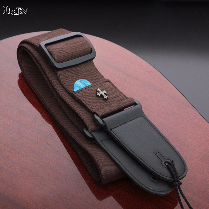 Dây đeo đàn ghi ta cá tính chéo cổ điển có móc bỏ túi dây đeo đàn guitar acoustic điện longteam guitar dân gian