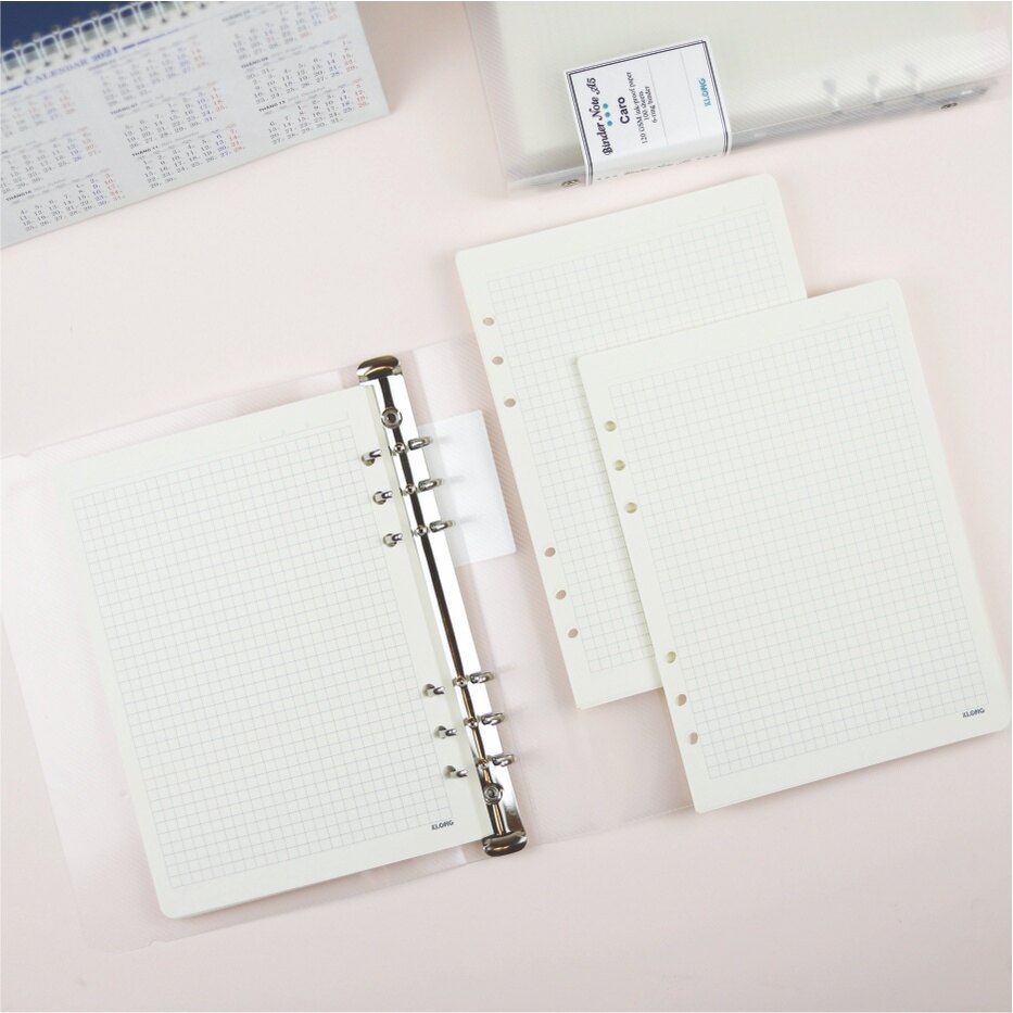 Sổ binder file dot grid nhựa kẹp còng khổ a5 - 100 tờ klong ms: 995