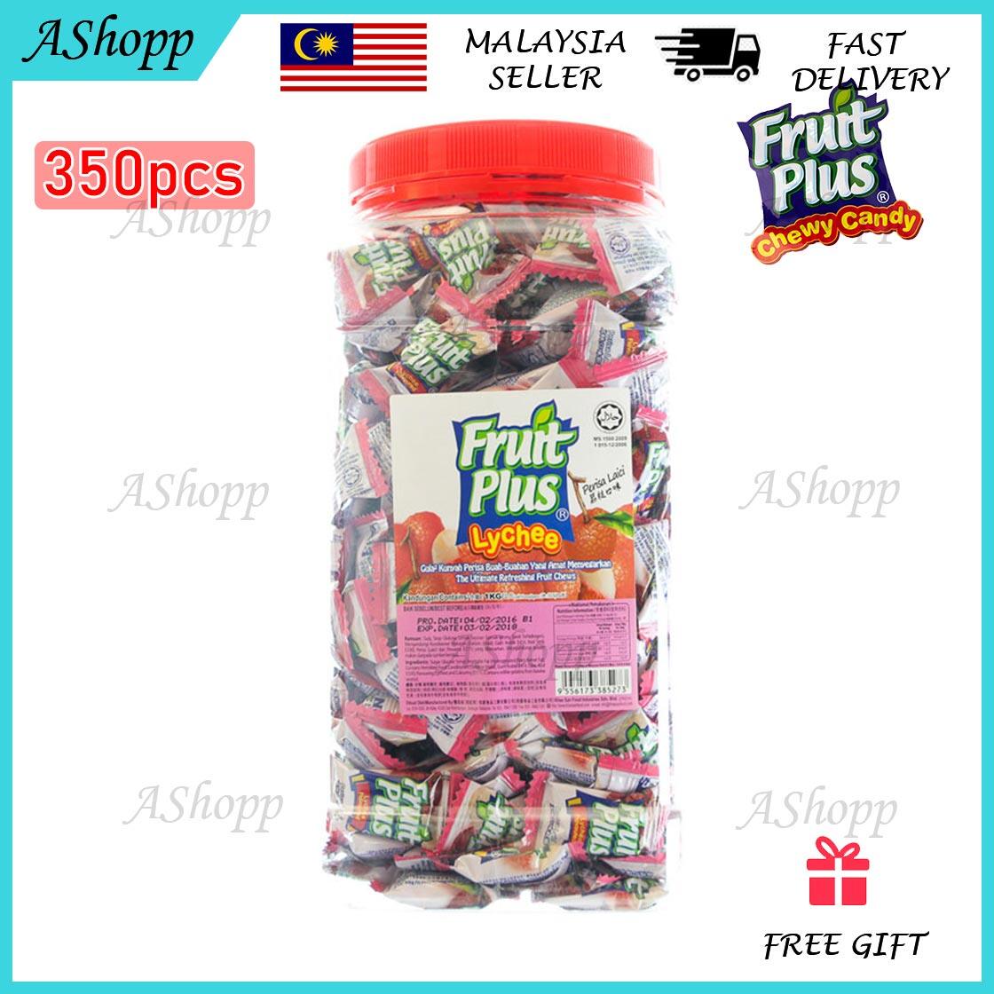Ashopp Fruit Plus Chewy Candy 350pcs 900g Lychee Flavour Gula Gula Masa Kanak Kanak Halal Lazada