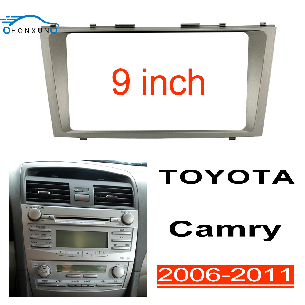 Honxun Radio Frame Stereo Panel 2din for TOYOTA Camry 2006-2011 9 inch dashboard Cover Player casing ราคา 434 บาท*ส่งฟรี