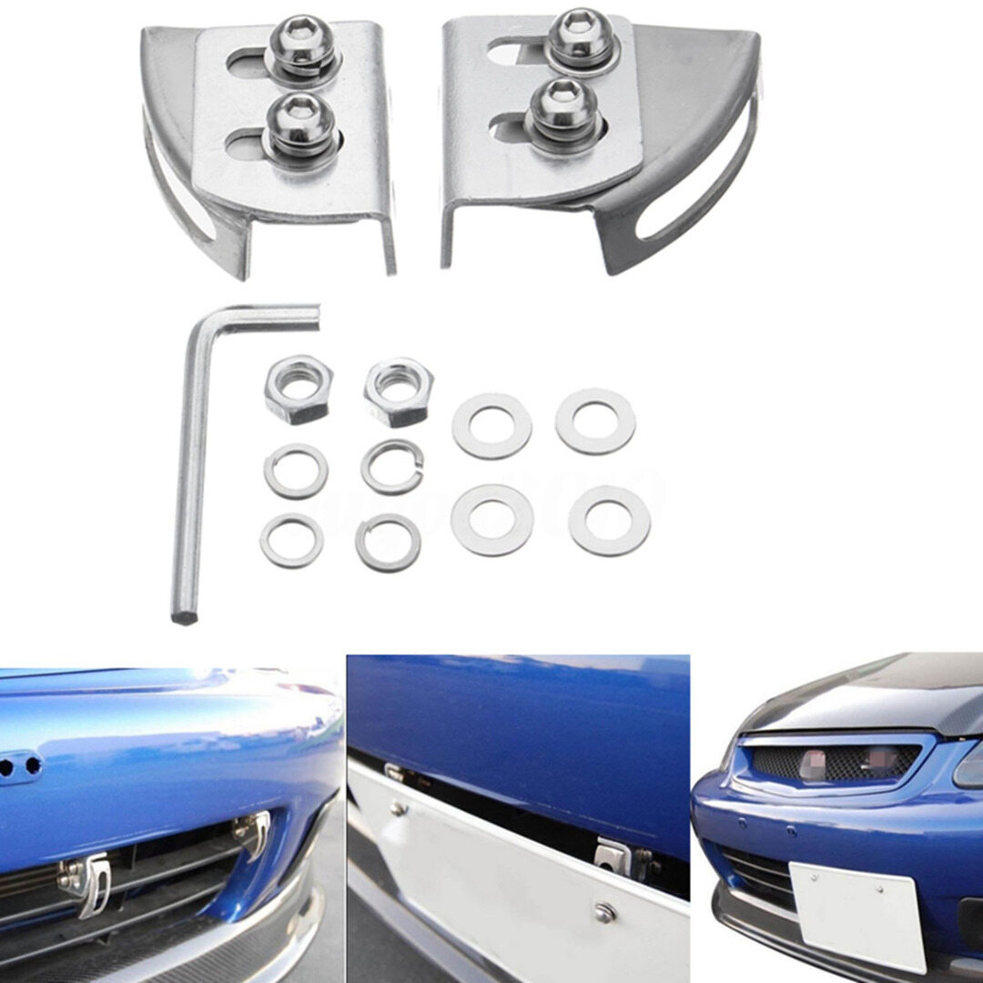 Car SUV Angle Adjustable Bumper License Plate Relocator Bracket Holder Mount