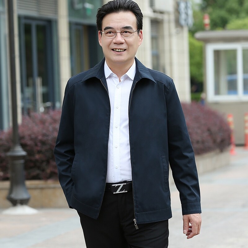 Trang Phục Nam Trung Niên Và Cao Tuổi Áo Khoác Cotton Cho Người Cao Tuổi Áo Khoác Mùa Xuân Và Mùa Thu Mỏng Thường Ngày Cho Nam Trung Niên Áo Khoác Mùa Thu Cho Bố