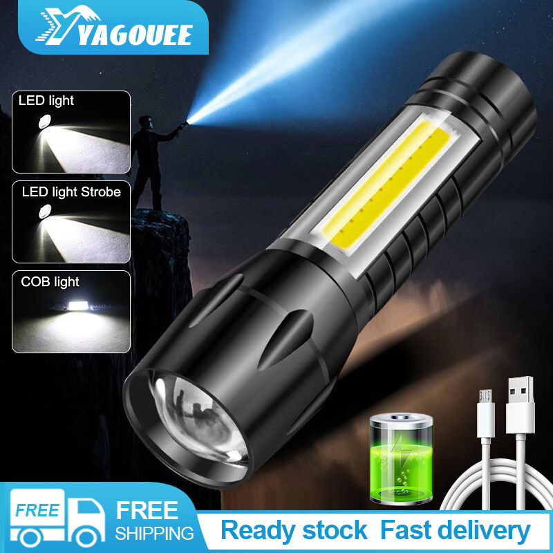 Đèn pin led phóng to có thể sạc lại tiện dụng đèn pin xp-g q5 đèn pin đèn pin 2000lumens đèn pin điều chỉnh được đèn led mini cắm trại ngoài trời chống nước