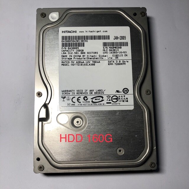Hdd 160g hitachi