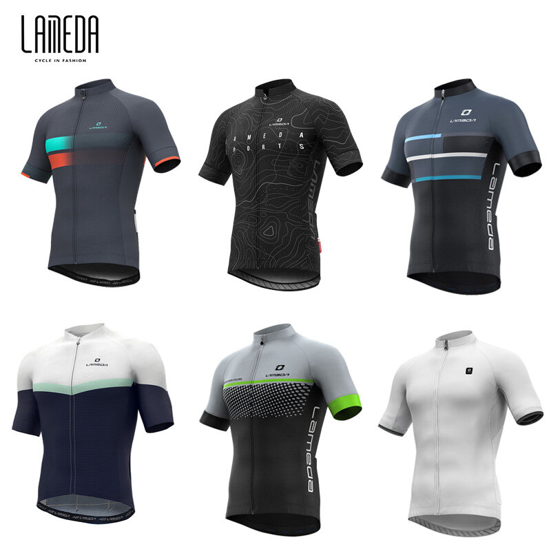 LAMEDA Quần Áo Đạp Xe Quần Áo Đạp Xe Leo Núi Đường Trường Thoáng Khí Nhẹ Cho Nam Mùa Xuân Hè Áo Nỉ Ngoài Trời Áo Thi Đấu Đạp Xe Leo Núi