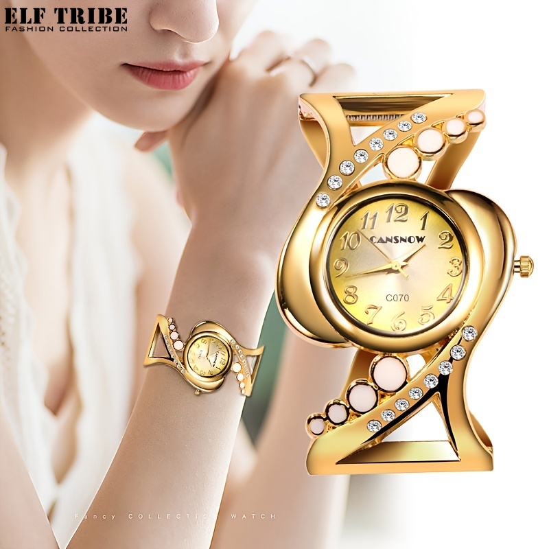 ELF TRIBE Ladies Bracelet Watch Creatively Shaped Luxury Casual Watch Women Watches Jewelry Sophisticated And Stylish Women Watch Ladies Watches ราคา 227 บาท*ส่งฟรี