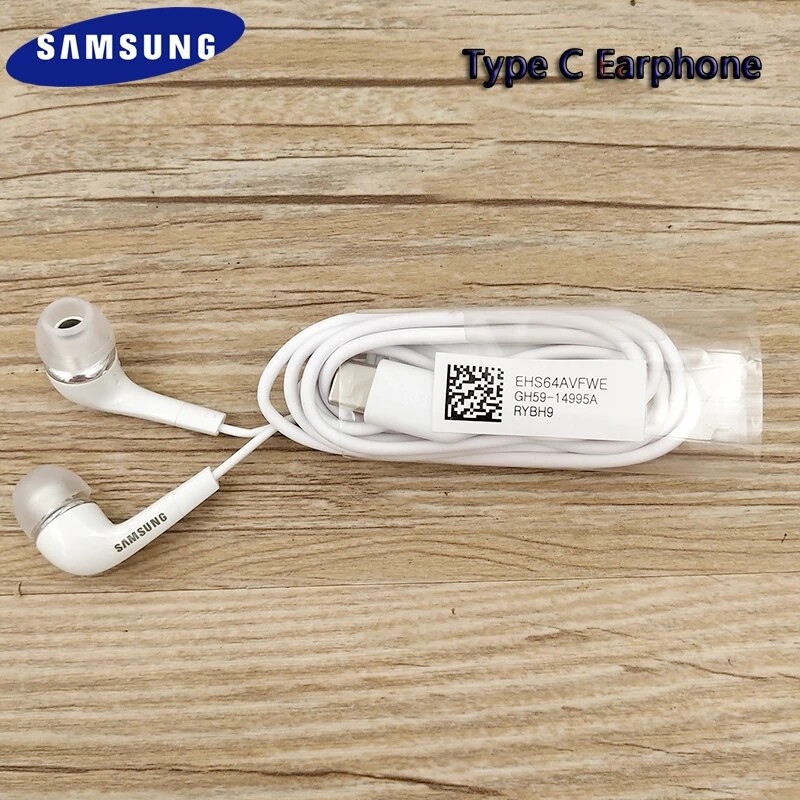 Tai Nghe Samsung Note 10 20 Type C USB-C Điều Chỉnh Âm Lượng Mic Có Dây Trong Tai, Dành Cho Galaxy S20 Plus S20 Note 20 Ultra A8S A80