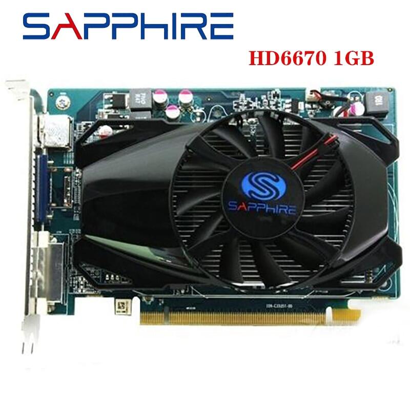 1 Sapphire hd6670 1GB cho AMD Video Card GPU Radeon HD 6670 GDDR3 128bit