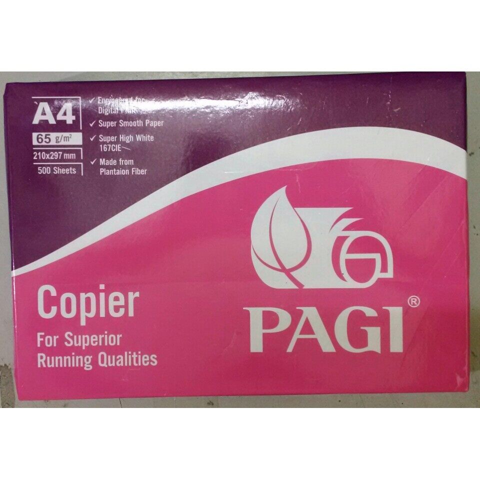 1 ram giấy a4 pagi định lượng 65g/m2