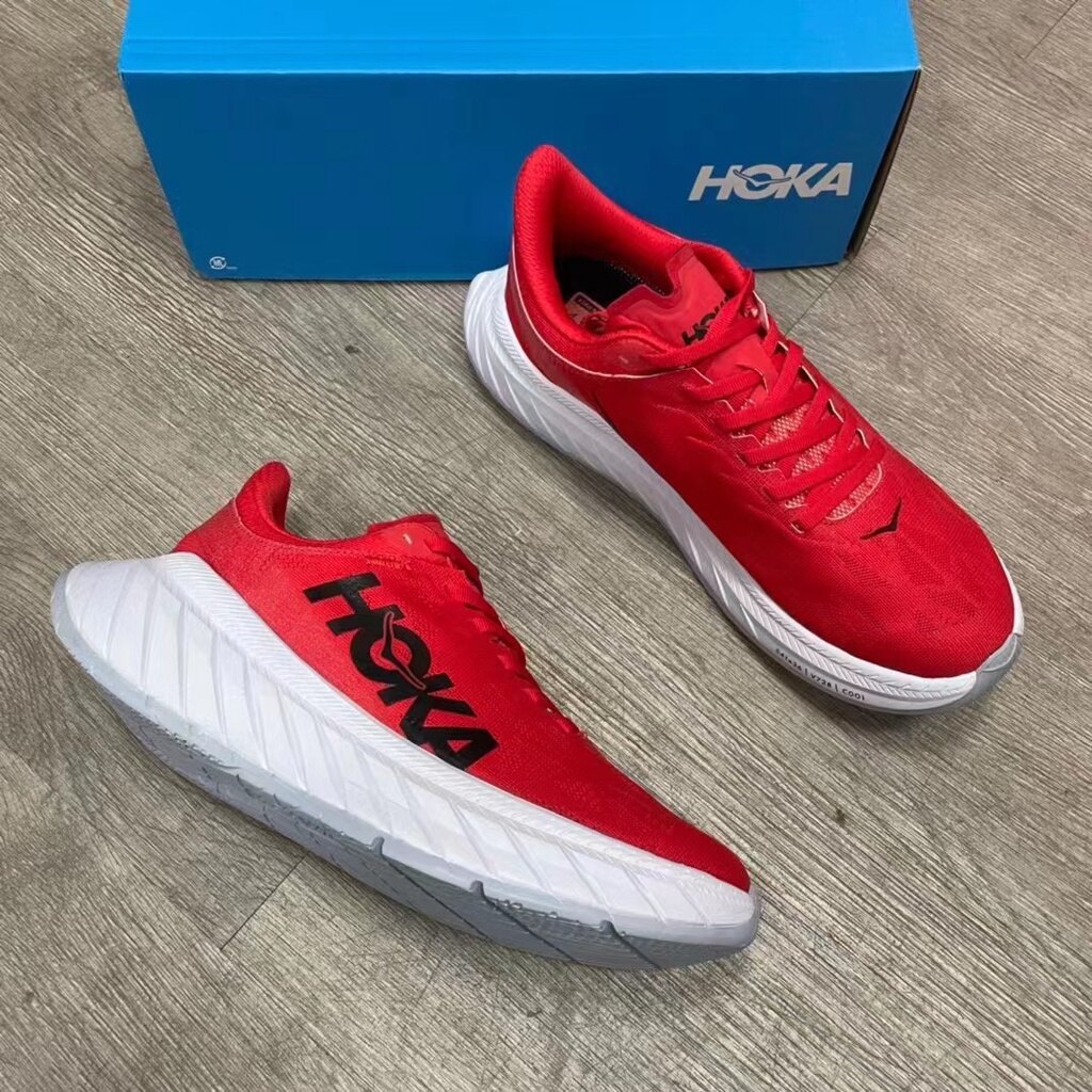 legit new Ori 100% HOKA ONE ONE Carbon X2 Road Running Shoes Men's and Women's Carbon Plate Shock Absorbing Sneakers ราคา 6,336 บาท*ส่งฟรี