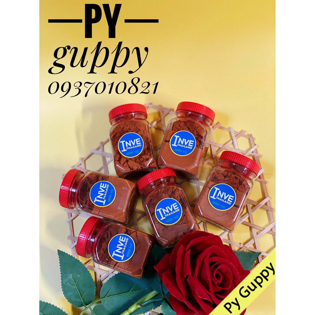 🐠 - 🐠 cám siêu nhuyễn - hủ 50g cám thái inve 1/2 cao cấp - cám thái inve cao cấp cho cá bột,...