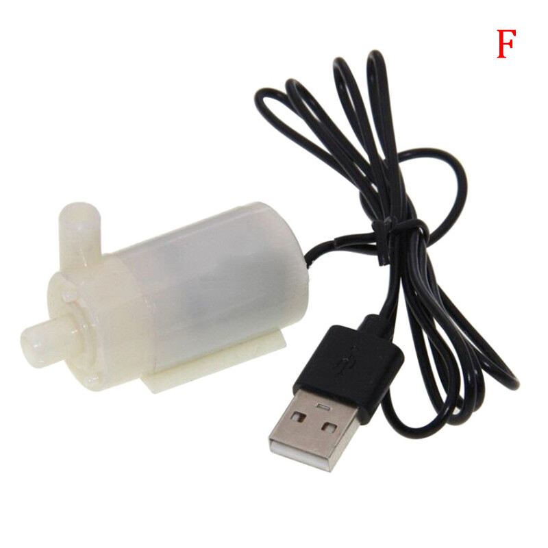 Máy Bơm Nước Mini Chìm Siêu Nhỏ USB, Cho Bể Cá Đài Phun Nước Hồ Cá DC Động Cơ - 2