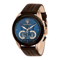 [2 Years Warranty] Maserati TRAGUARDO Brown Chronograph 45mm Mens Watch R8871612024