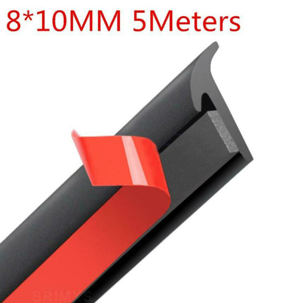 Dải cao su dán xe hơi 5m nghiêng cạnh chống chịu thời tiết hình chữ t 8mm * 10mm