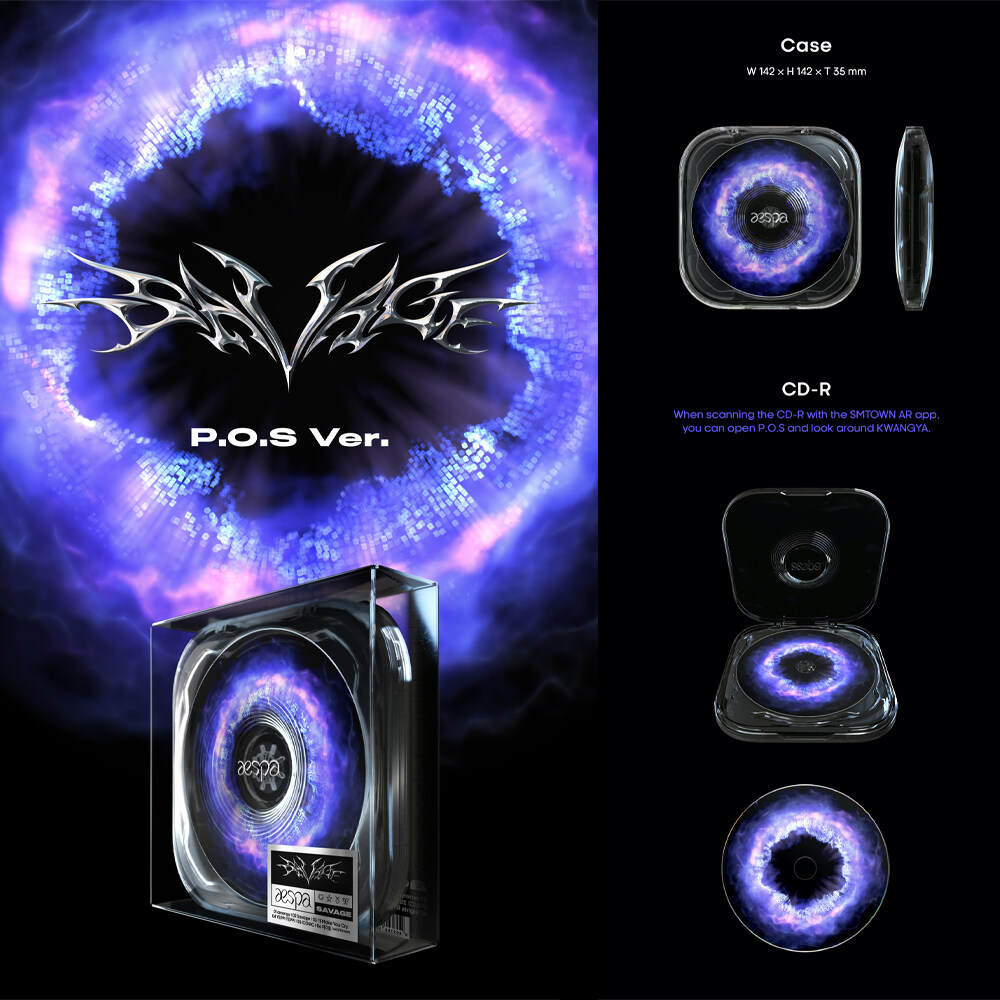 aespa - 1st mini album [ Savage ] P.O.S ver. (Case Ver.) + Folded
