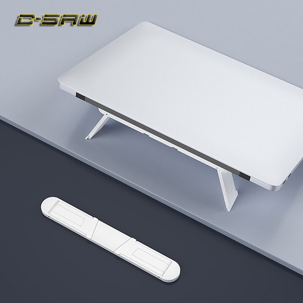 C-saw xách tay vô hình đế máy tính xách tay có thể gập lại có thể điều chỉnh máy tính xách tay riser hỗ trợ máy tính xách tay đế giữ cho macbook pro air lapdesk máy tính tấm làm mát làm mát
