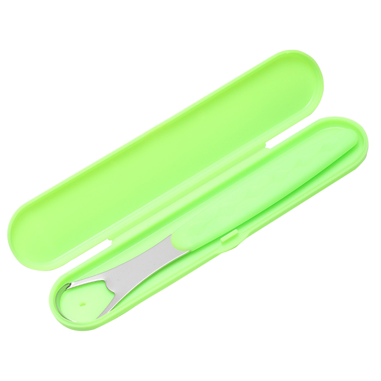 Smart Sensor Stainless Steel Tongue Scraper Double Sided Curved Shape Tongue Cleaner for Adults Kids Improve Oral Condition Reduce Bad Breath