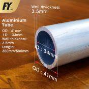 FUYI Aluminum Tube 41mm OD, 34mm ID, 300mm/500mm Length