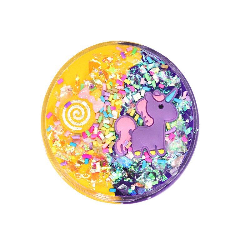 60ml Unicorn Puff Slime nhựa đất sét đất sét nhẹ đầy màu sắc mô hình Polymer đất sét cát Fluffy ánh sáng plasticine kẹo cao su cho đồ chơi handmade