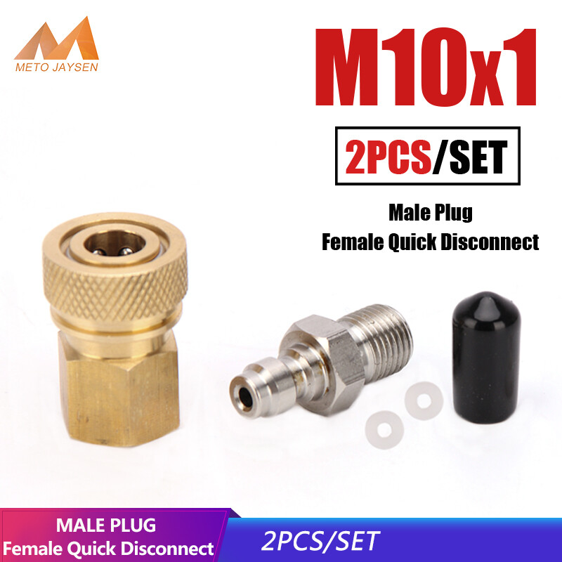 Thép không gỉ 8mm m10x1 ngắt kết nối nhanh chóng đầu nối khớp nối bộ nạp tiền không khí phù hợp bơm phụ tùng điền Bộ chuyển đổi