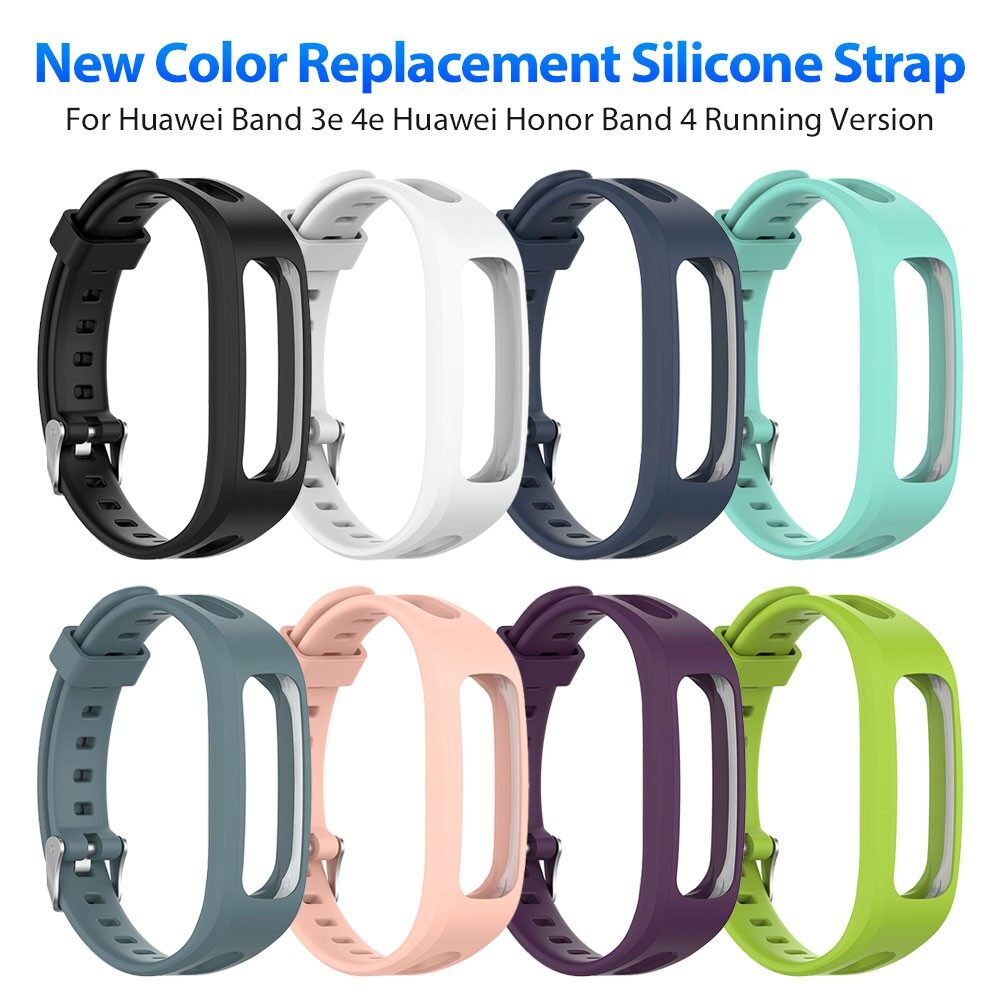 Dây Đeo Đồng Hồ Thể Thao Silicon Dây Đeo Cổ Tay Cho Huawei Band 3e 4e Huawei Honor Band 4 Running