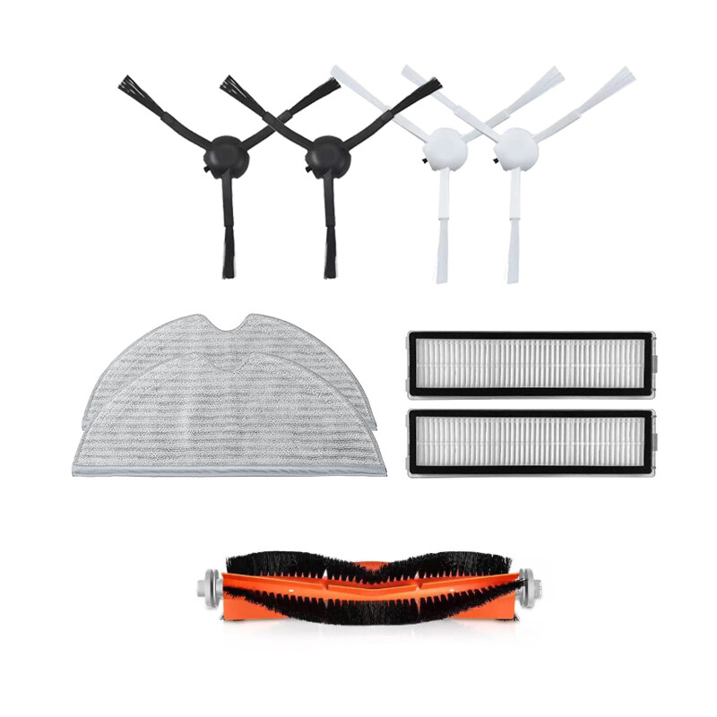  Chổi Cọ Bên Hông Bàn Chải Chính Giẻ Lau Sàn Bộ Lọc Hepa Thay Thế Cho Xiaomi Dreame D9 L10 Pro D9Pro Robot Máy Hút Bụi Phụ Tùng Thay Thế 