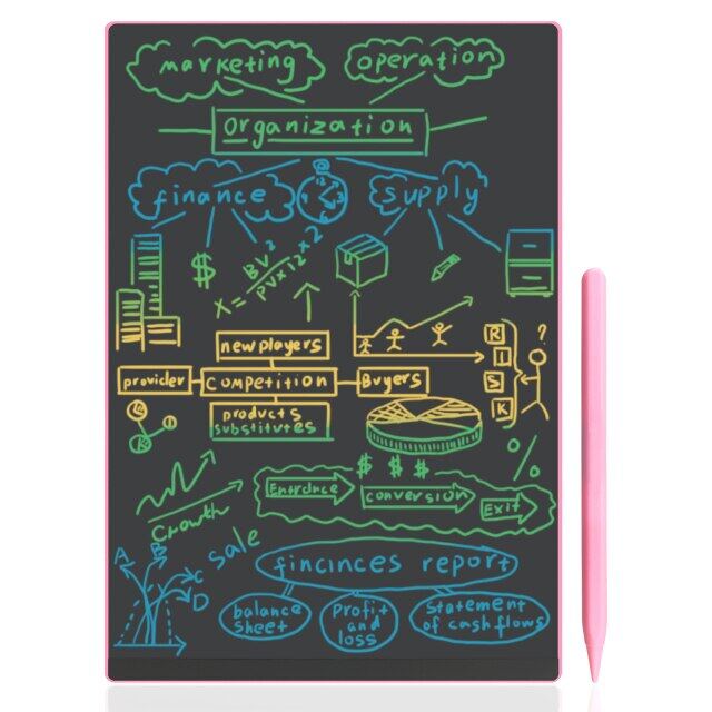 LCD กระดานเขียน11.5นิ้วแบบเต็มหน้าจอการวาดภาพที่มีสีสันแท็บเลตสำหรับวาดรูปข้อความ Notepad ส่วนบุคคลสำหรับ Office & School