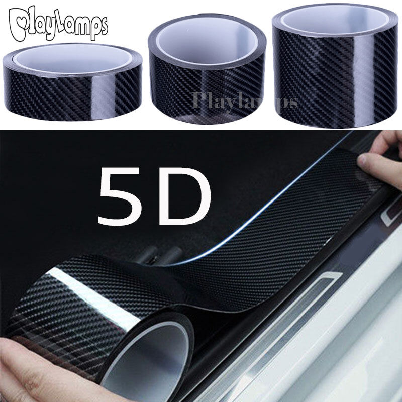 Miếng dán ngưỡng cửa xe hơi tạo kiểu xe hơi miếng dán xe hơi sợi cacbon 3m miếng dán cản xe chống trầy xước băng bảo vệ thông dụng cho ô tô