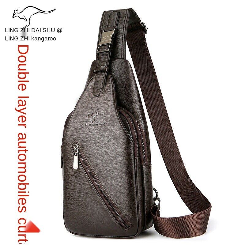 Jagarrow Lingzhi Kangaroo chính hãng Túi đeo chéo nam Kangaroo Túi Đeo Chéo Nam Túi Đeo Vai Túi Đeo Chéo Thời Trang Nam Túi Đeo chéo ba lô