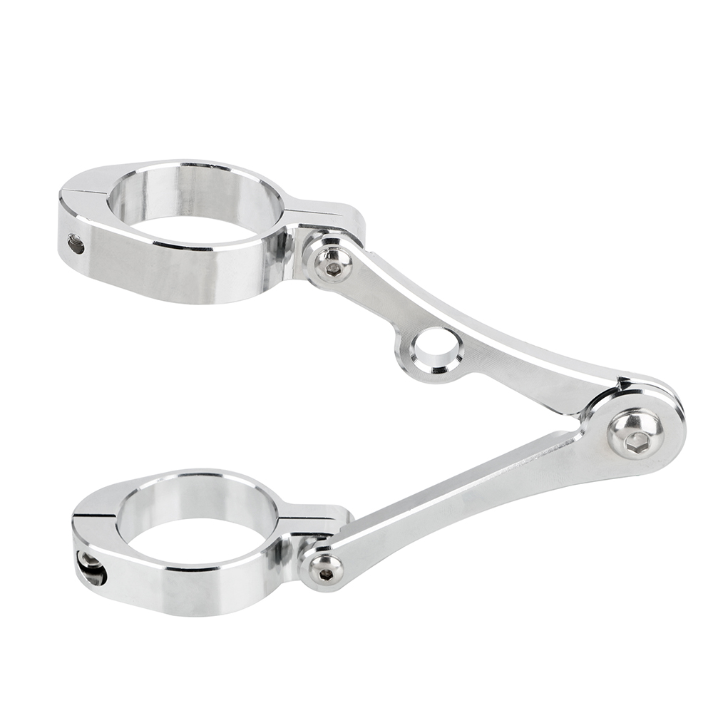 Kẹp gắn ống phuộc xe cnc 39mm-41mm, moto phụ kiện, giá đỡ đèn pha xe máy chopper bobber cafe racer spotlight chủ