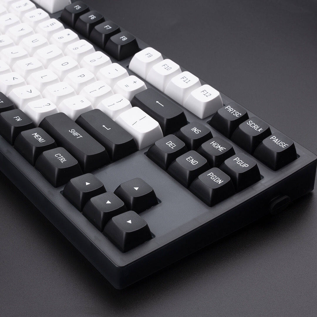 Tối Giản Màu Đen Trắng 149 Phím phím cơ PBT Cho công tắc Cherry MX Bàn Phím Cơ CSA Hồ Sơ Đúp Shot Keycap Tùy Chỉnh DIY