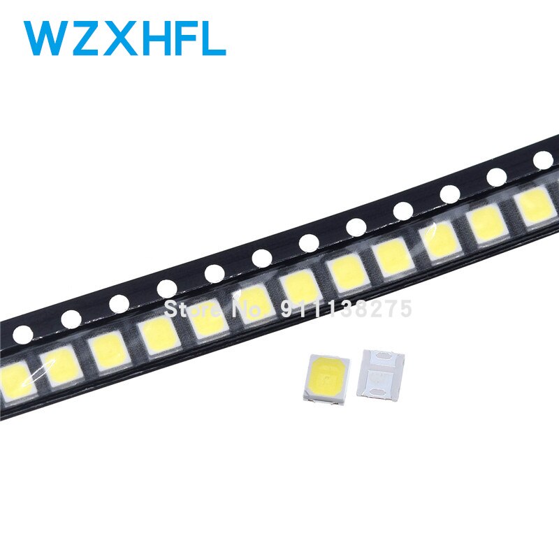 100pcs độ sáng cao 2835 led smd chip 0.5w 1w 18v 9v 6v 3v 130lm mát lạnh thiên nhiên trắng led 3000k 4000k 6000k 9000k