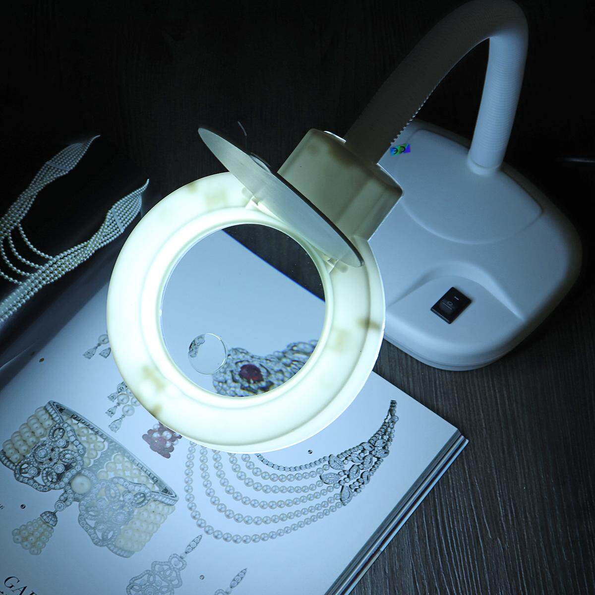Shop Generic 5X 10X Tabletop Gooseneck Magnifying Lamp Magnifier Desk