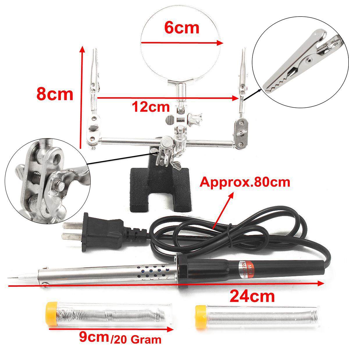 Generic Soldering Tool Kit Helping Hand 60 Watt Soldering Iron 20 Gram
