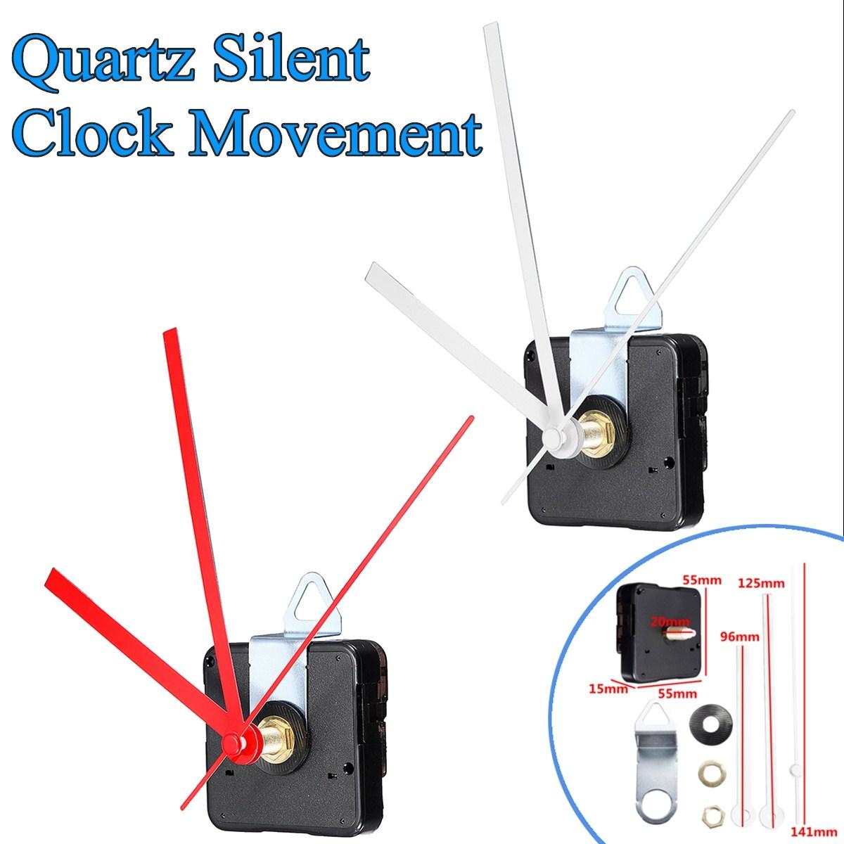 2 Type Quartz Silent Clock Movement Mechanism Module Kit Hour Minute ...