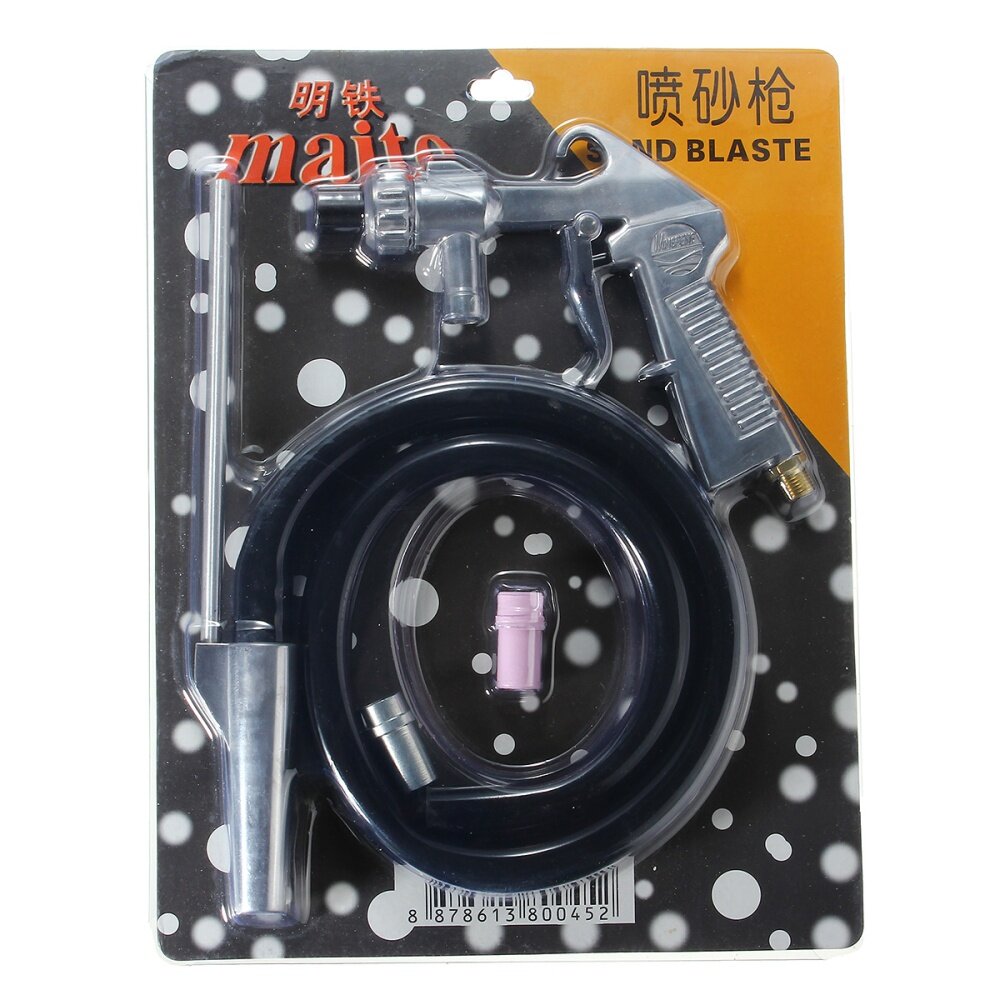 Generic Air Sand Blaster Kit Sand Blaster Grit Shot Blasting Sandblaster Gun + 3 Nozzle Best