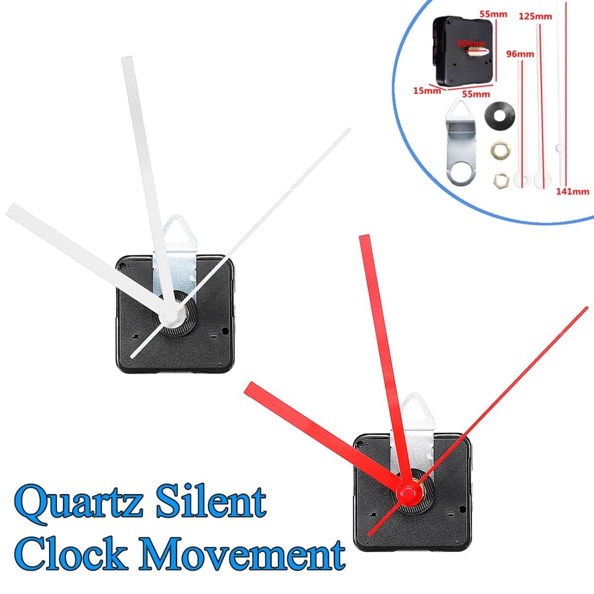 2 Type Quartz Silent Clock Movement Mechanism Module Kit Hour Minute ...