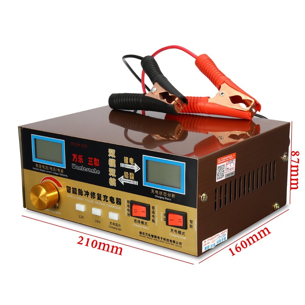 Generic Automatic Intelligent Pulse Repair Type 12V/24V 6AH400AH Car