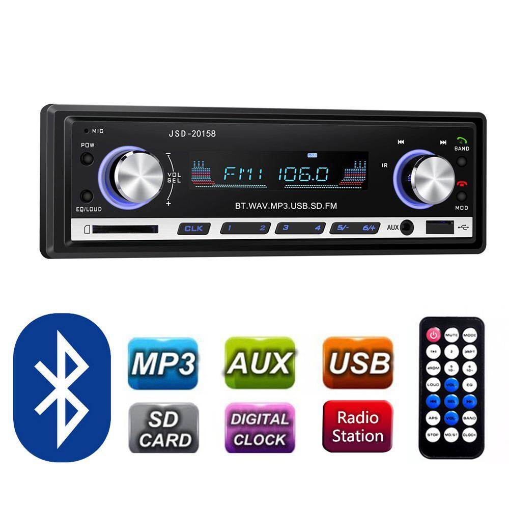 dmscs Bluetooth Car Stereo Receivers 60W Single Din Audio Receiver Support MP3 PlayerFM Radio USBSDAUX - intl dmscs Bluetooth Car Stereo Receivers 60W Single Din Audio Receiver Support MP3 PlayerFM Radio USBSDAUX - intl