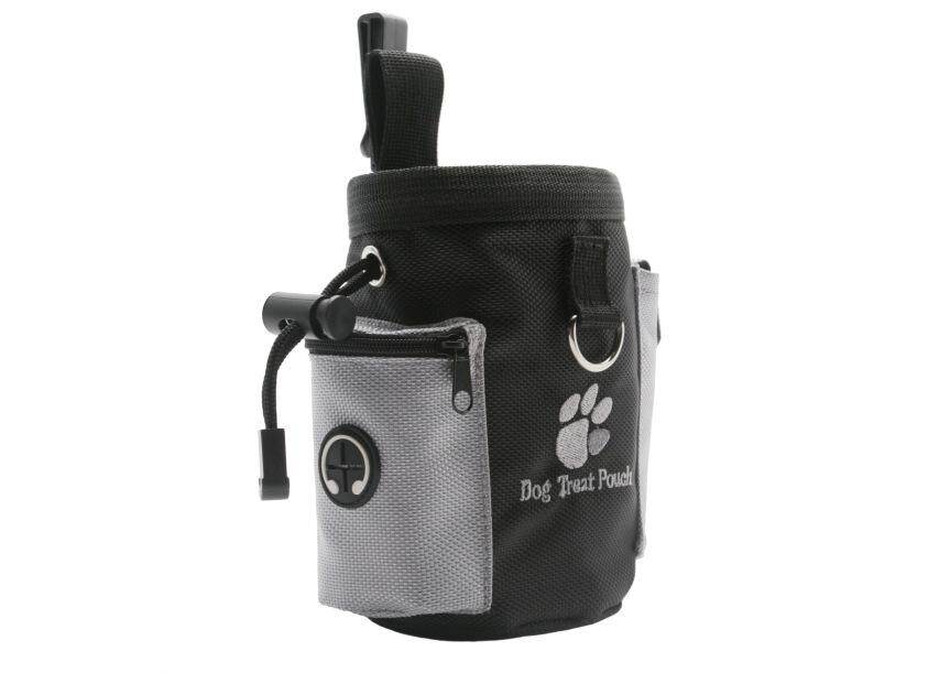 BEAUTYBIGBANG Dog Treat Pouch Training Bag with Poop Bag Dispenser Waist Clip and Drawstring Carries Treats and Toys