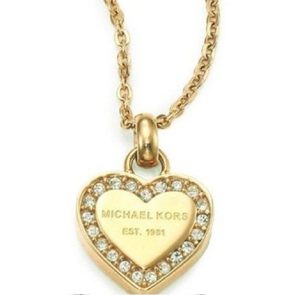 mk heart necklace