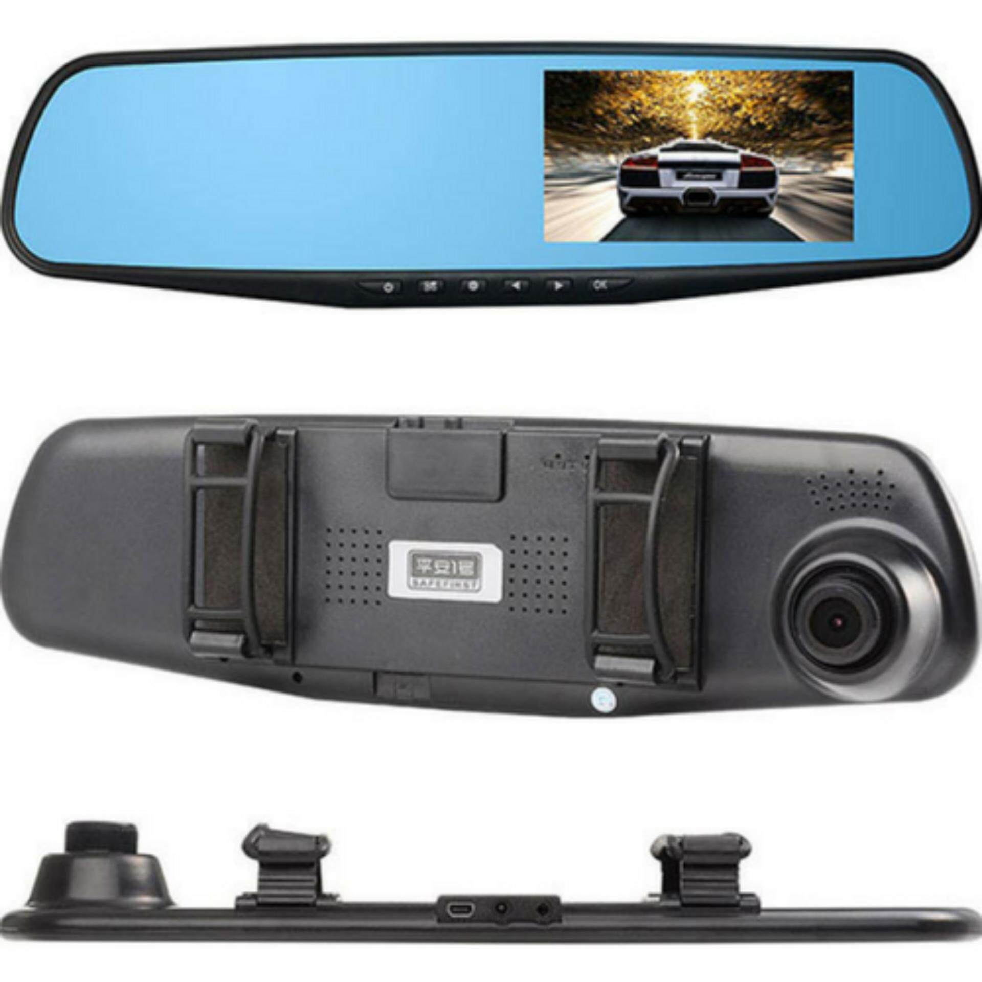 SAFEFIRST Q5 4.3-inch HD Display Dash Camcorder with Dual-lens Mirror Camera (Right Screen)