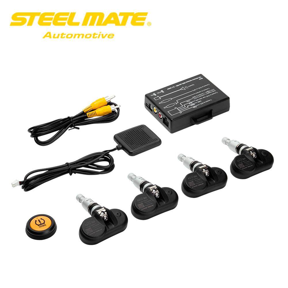 STEELMATE TP-05 Tire Pressure Monitoring System TPMS for in-dash A/V Monitor with Remote Button 4 Professional Internal Sensors STEELMATE TP-05 Tire Pressure Monitoring System TPMS for in-dash A/V Monitor with Remote Button 4 Professional Internal Sensors