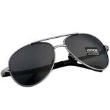 VEITHDIA 1306 Premium Men Aviator Alloy Frame Polarized Sunglasses- Dark Grey
